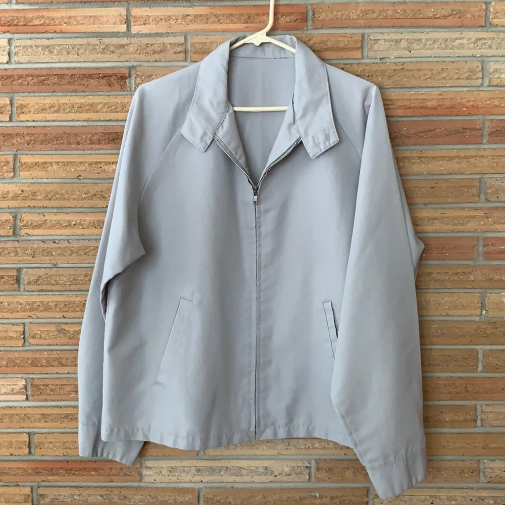 Men’s grey  vintage Harrington jacket.